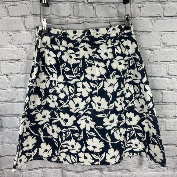 J Peterman Company Linen A-Line Skirt - Picture 2 of 7